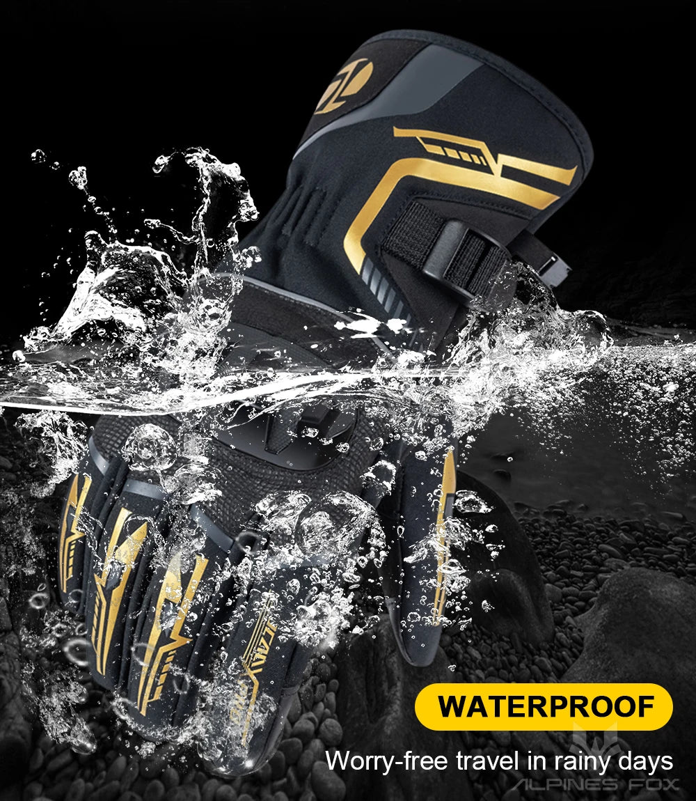 Autumn Winter Motorcycle Gloves Waterproof Keep Warm Guantes Moto Men Motorbike Riding Gloves Touch Screen Moto Motocross Gloves