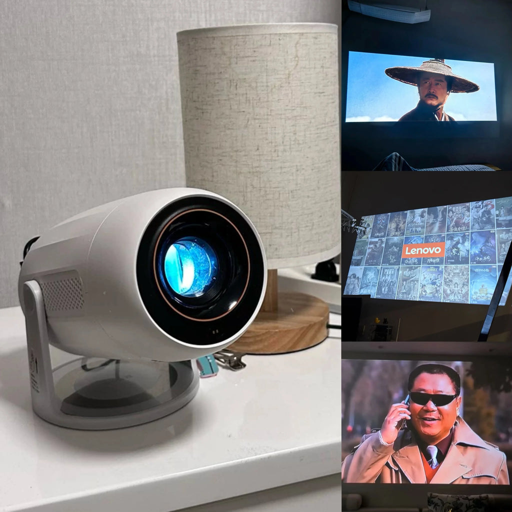 Lenovo 4K Android 12 Projector – Ultra HD Home Theater, WiFi 6 & Auto Focus - trendingshoping.com