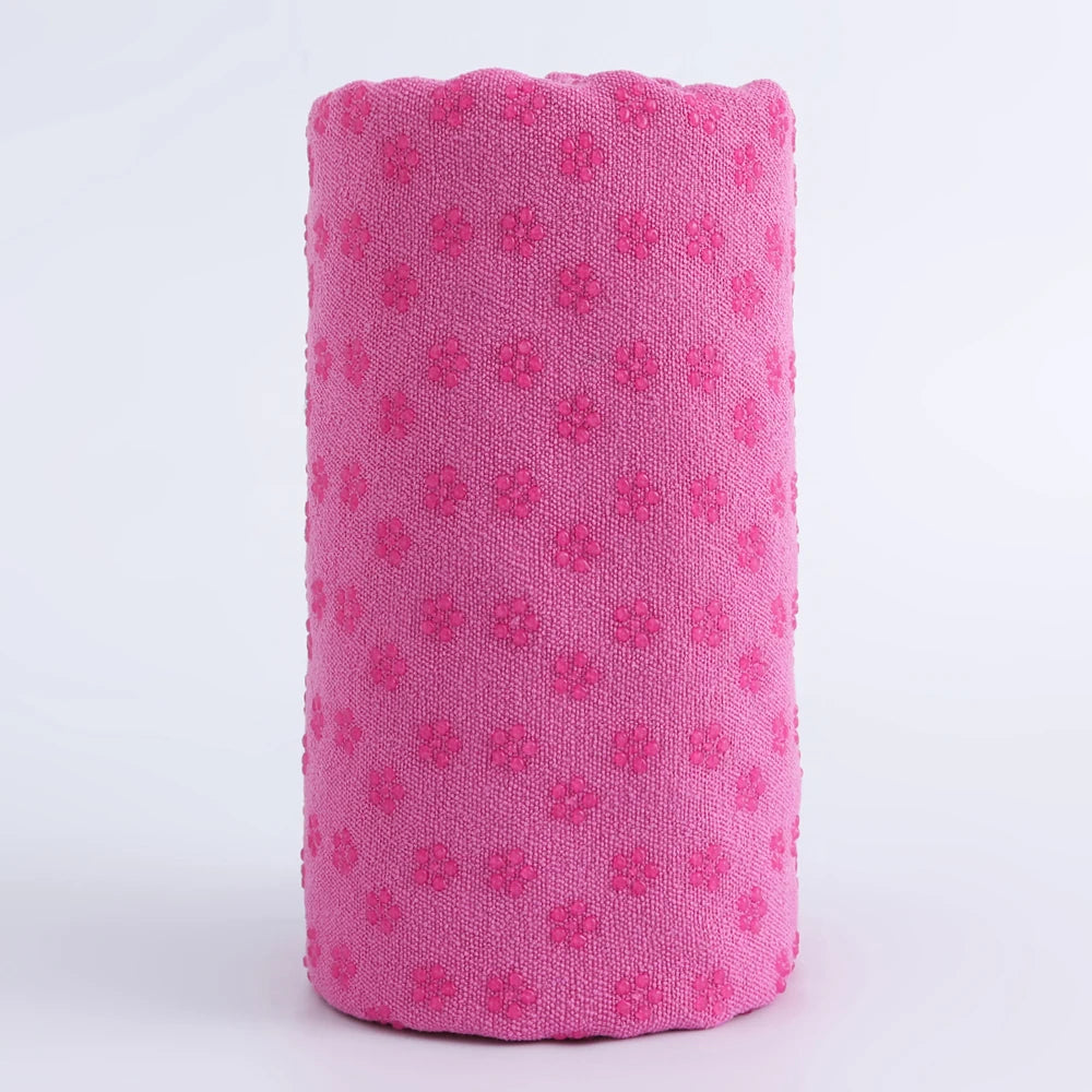 Yoga Mat Towel Non Slip Absorbent Hot Yoga Towel with Grip Points for Pilates Fitness