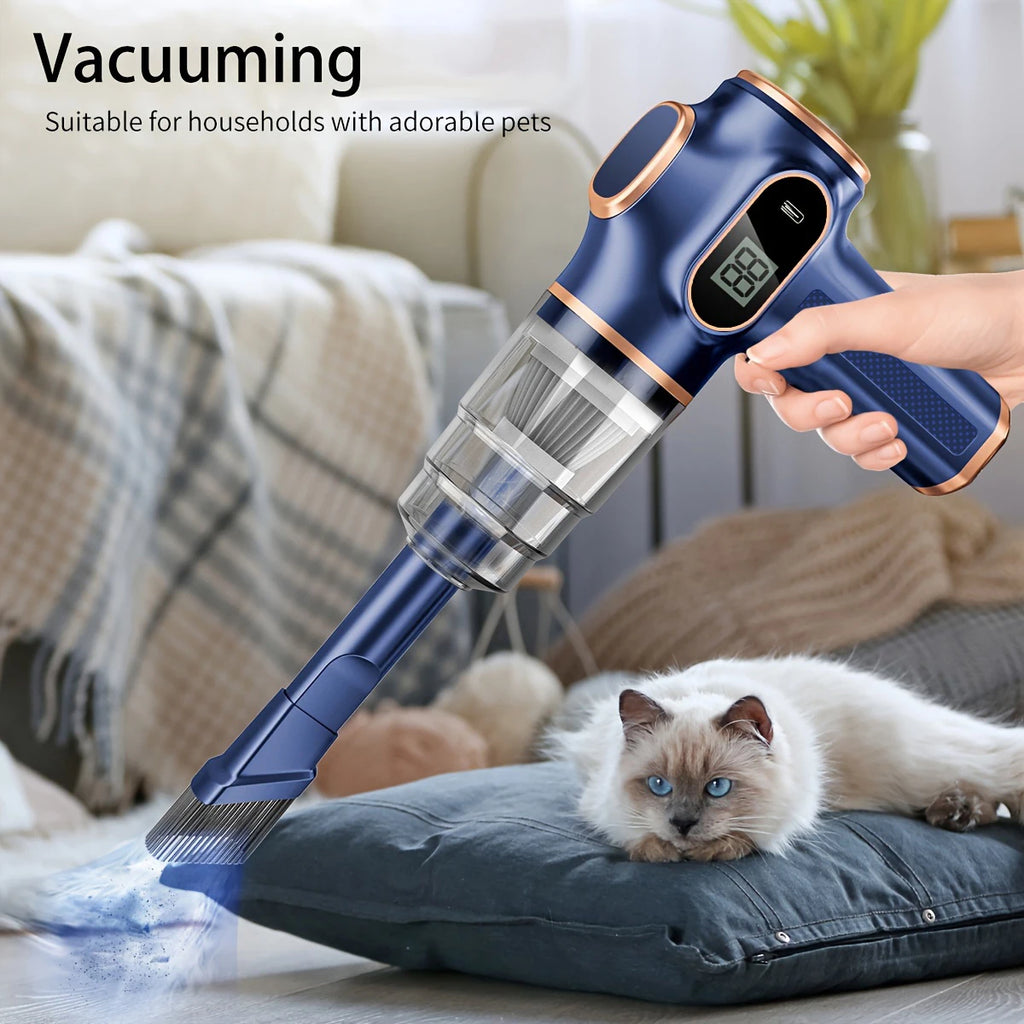 BELIBUY Portable Car Vacuum Cleaner Multifunctional Household Cleaning Machine High-Power Office Strong Carpet Cleaner Machine - trendingshoping.com