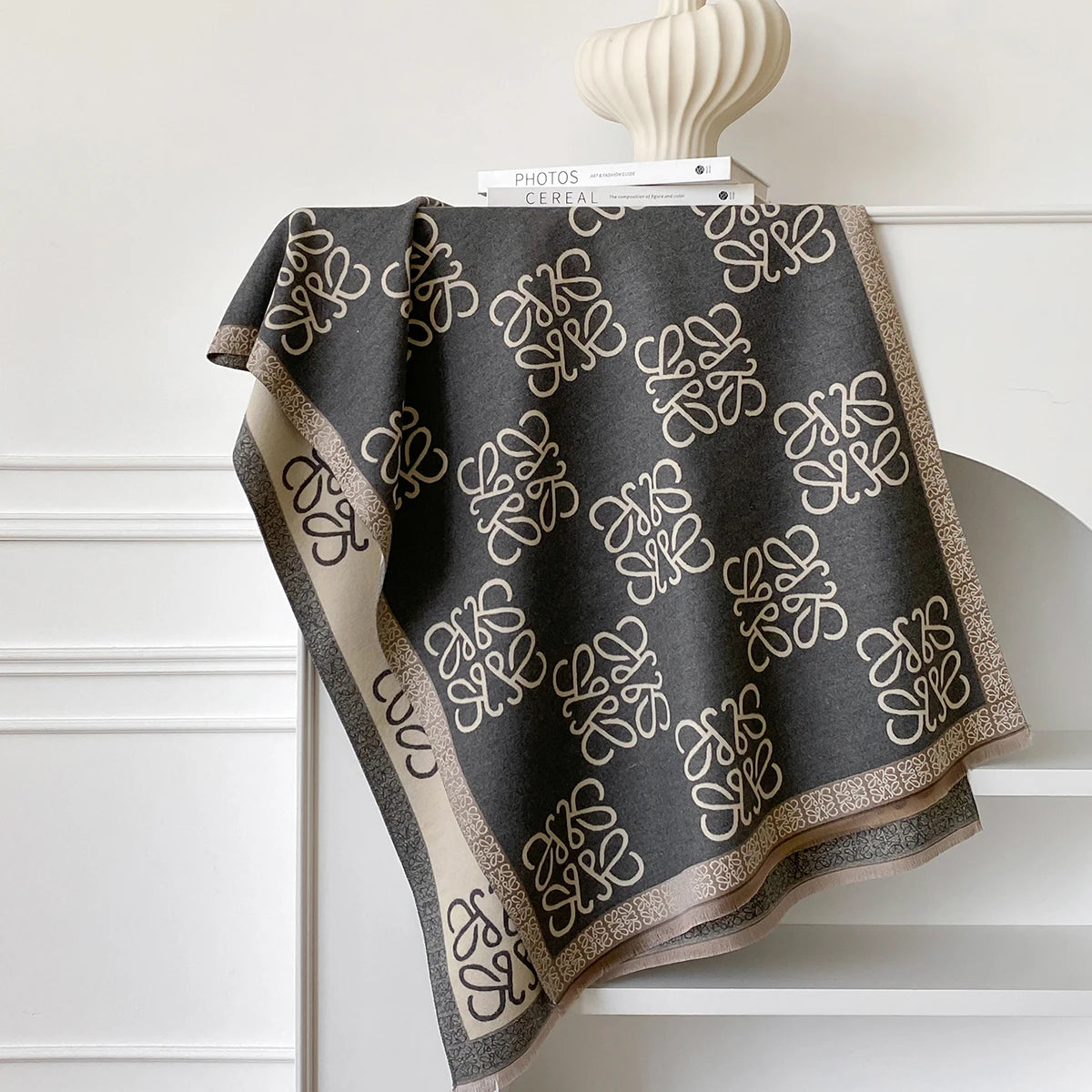 2025 Luxury Brand Women's Winter Warm Cashmere Scarf - Pashmina Shawl Wrap, Hijab, Travel Stole, Echarpe, Thick Warm Blanket