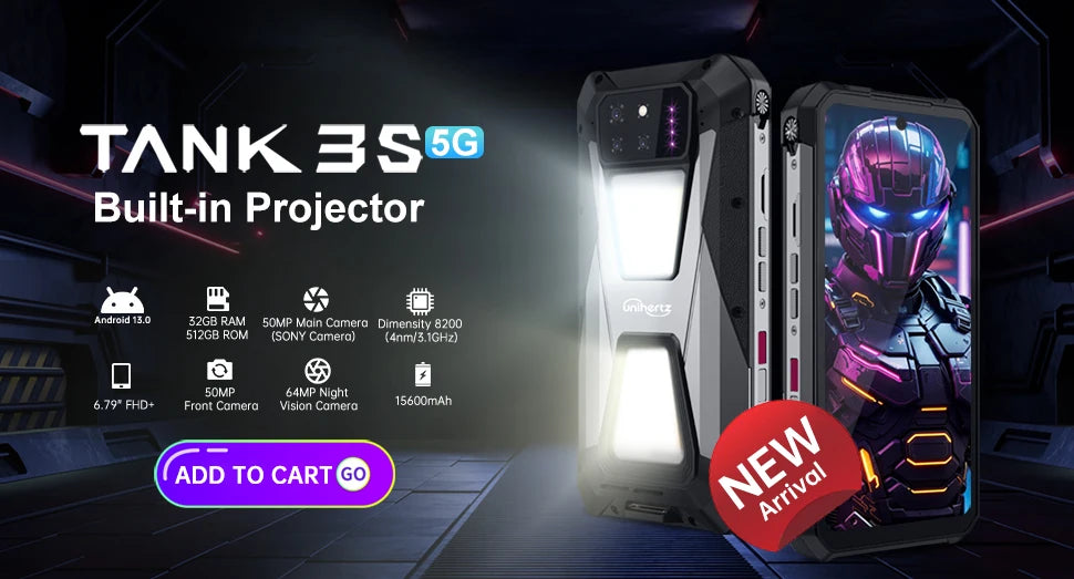 Unihertz Tank 3 8849 Projector Smartphone Review - trendingshoping.com