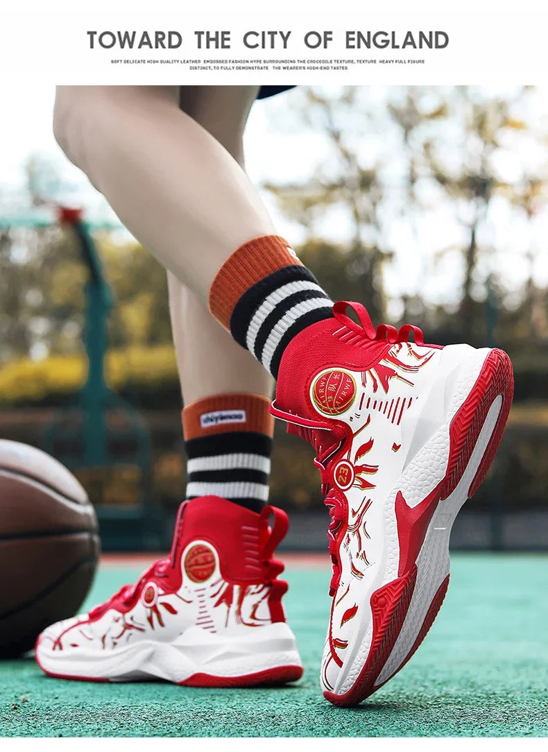 2025 Men’s Basketball Sneakers | Anti-Skid Cushioning Sports Shoes for Training & Casual Wear