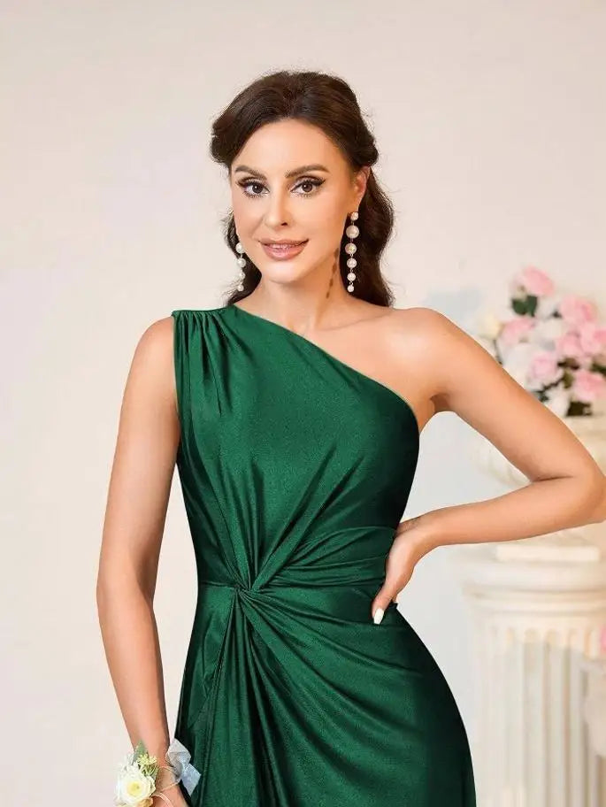 Women's Elegant Backless Evening Gown - European Style Banquet & Gala Dress