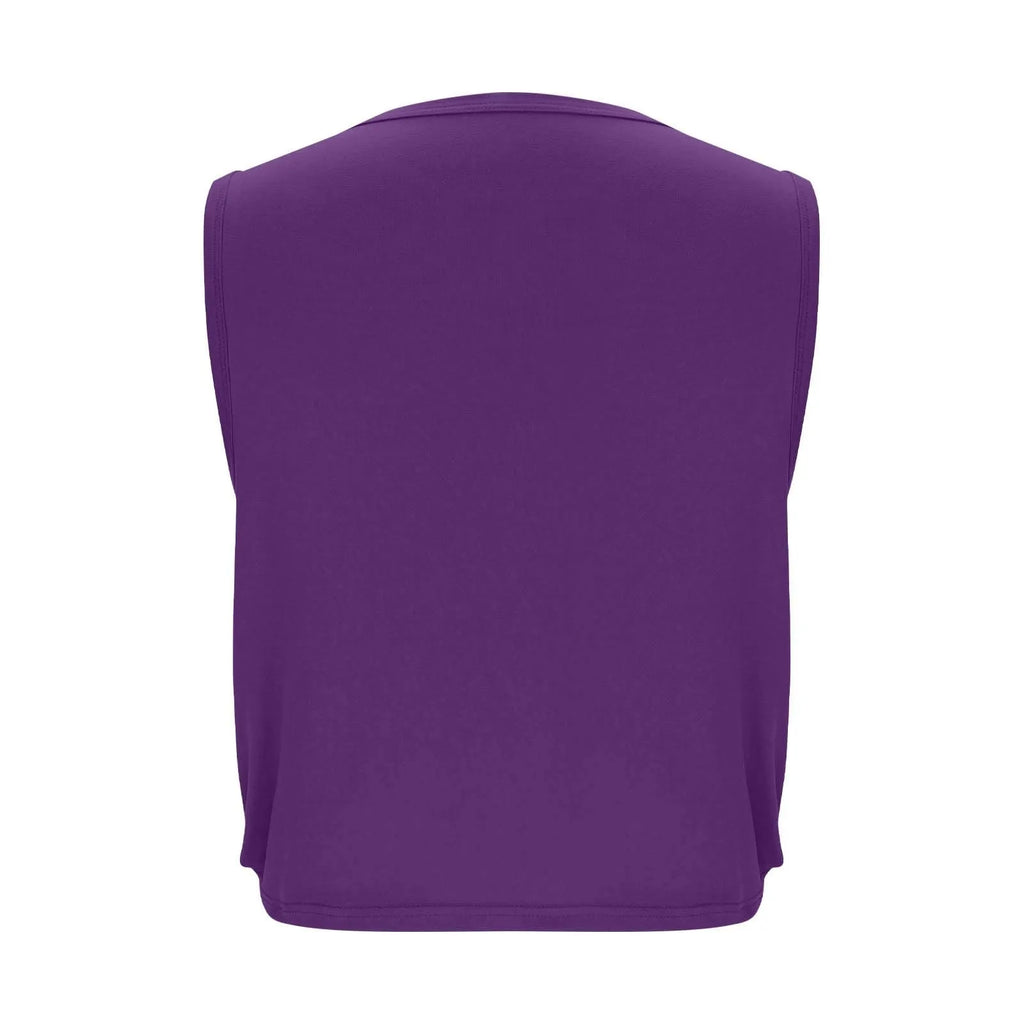 Women’s Sleeveless Yoga Top Breathable Workout Tank Crop Top Athletic Running Vest