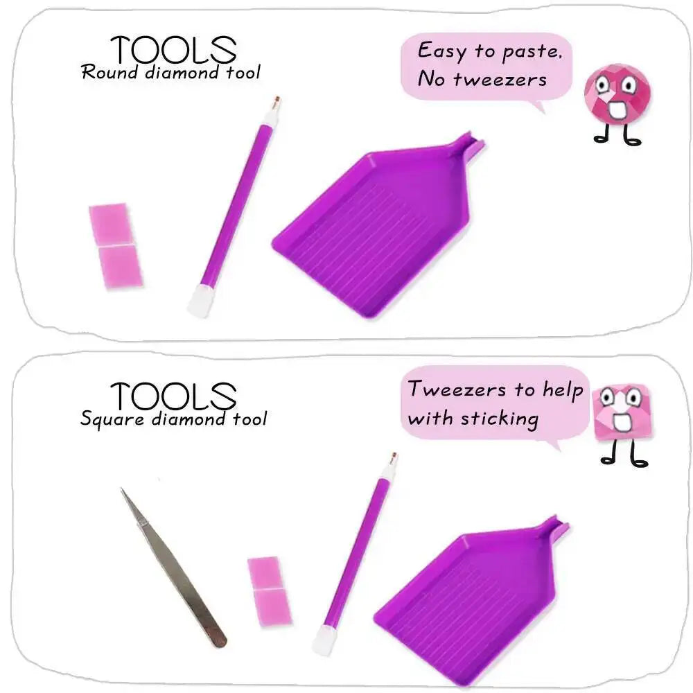 Huacan Christmas Santa Claus 5D Diamond Mosaic Christmas Bird Full Square Round Drill Flower Diamond Painting New Arrivals