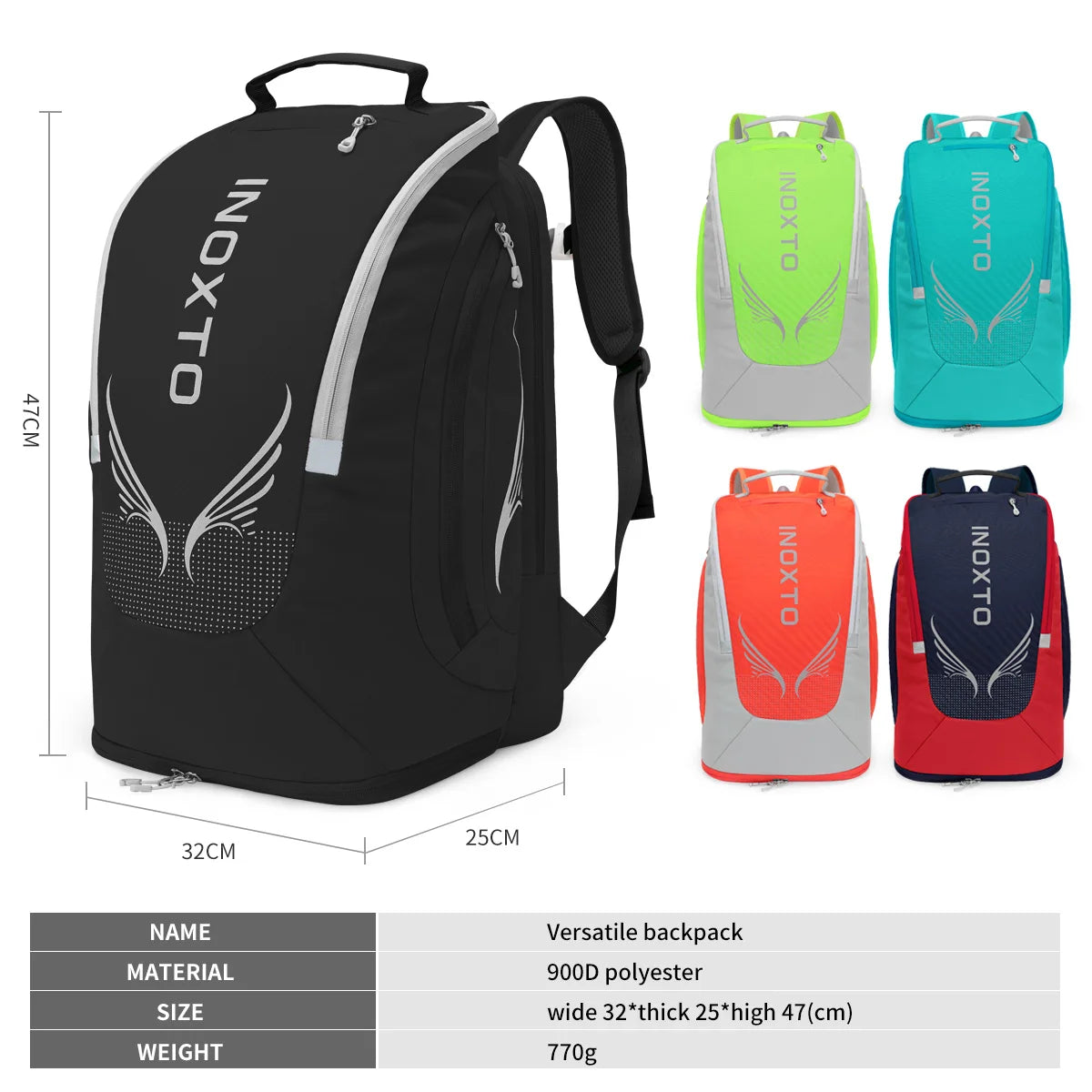 Gym Bag Waterproof Fitness Bag for Men and Women Outdoor Portable Ultralight Yoga Sports Backpack Racket Bag