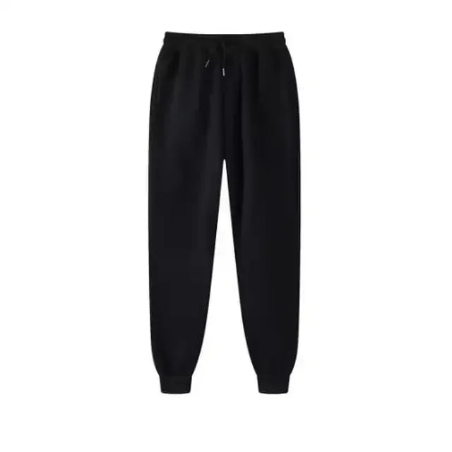 Men's Essential Winter Tracksuit - Heavyweight Solid Color Hoodie & Stretch Jogger Set - 2-Piece Urban Sportswear