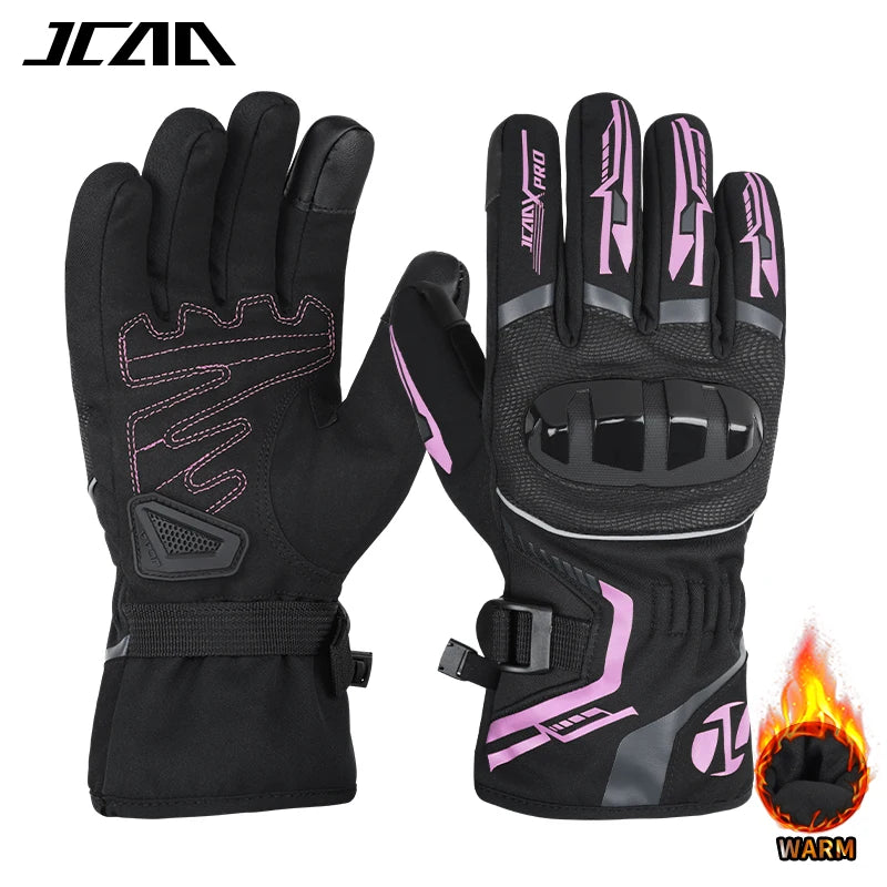 Warm Winter Riding Gloves Waterproof Thickened Insulation & Hard Knuckle Protection | Motorcycle & Bike Gloves (Great Present)