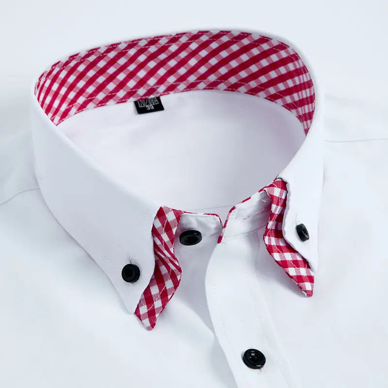 Men’s Long Sleeve Non-Iron Dress Shirt Regular Fit Formal Business Button Shirt