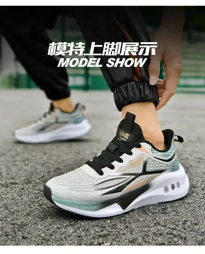 Men’s Lace-Up Running Sneakers | Lightweight Comfortable Walking Shoes