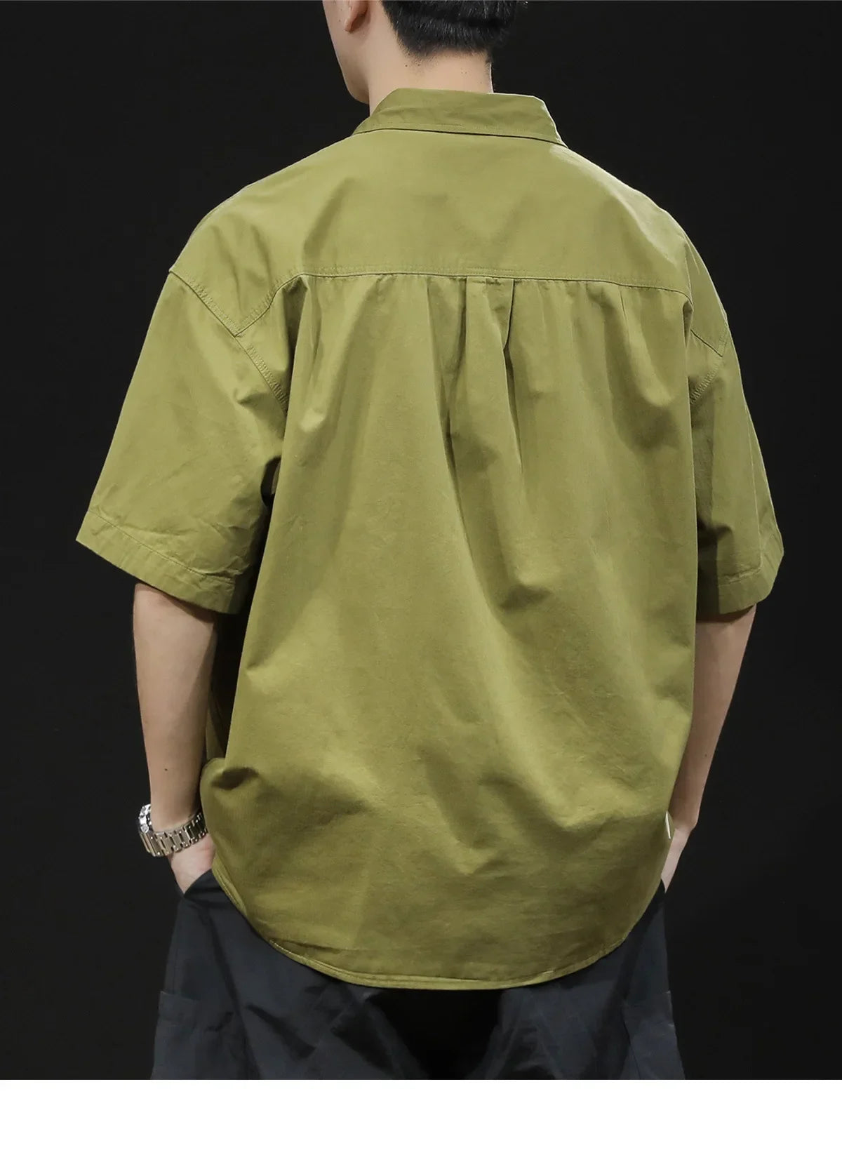 T-shirt Short-sleeved Shirt Men's Trendy Brand Trendy Shirt Summer Casual Work Clothes Loose Summer Trendy