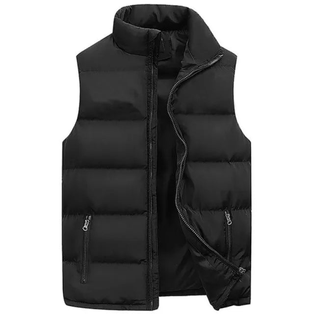 Men Winter Vest Jacket Sleeveless Waterproof Outerwear