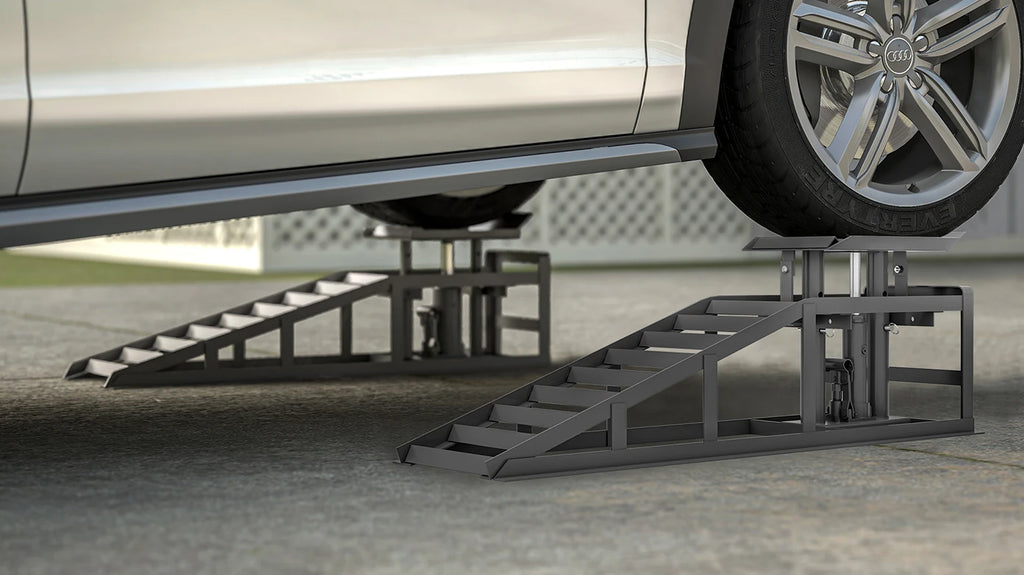 [Shipping within EU in 3-5 days] 2T/3T/5T, 2pcs Car Loading Ramp Height Adjustable Ramp Jack, Loading Ramp Set Lifting Platform - trendingshoping.com