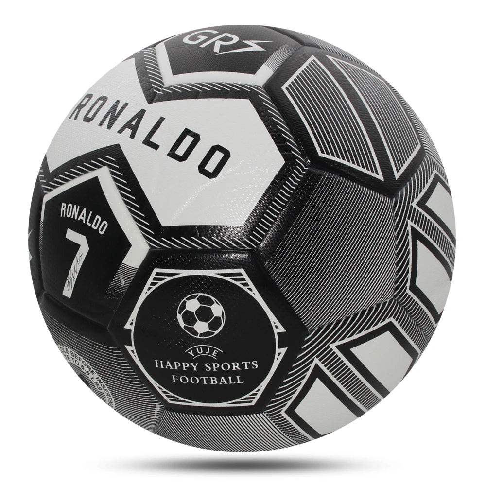 CR7 Soccer Balls Standard Size 5 PU Material Seamless Goal Team Outdoor Match Game Football Trainings