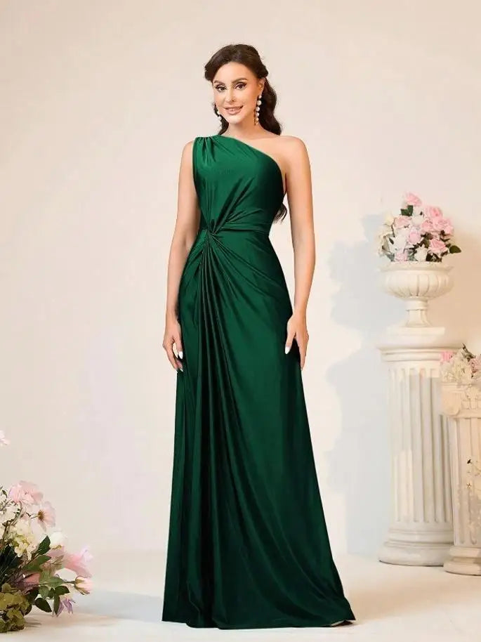 Women's Elegant Backless Evening Gown - European Style Banquet & Gala Dress