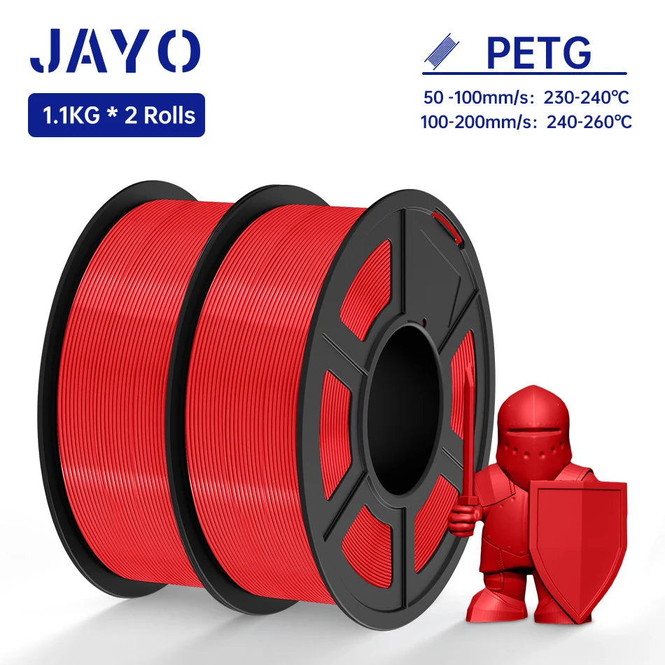 JAYO PETG/PLA/SILK/PLA Meta/PLA+/ABS 2Rolls 3D Printing Filament 1.75MM Children Creative Model Material For 3D Pen Filament - trendingshoping.com