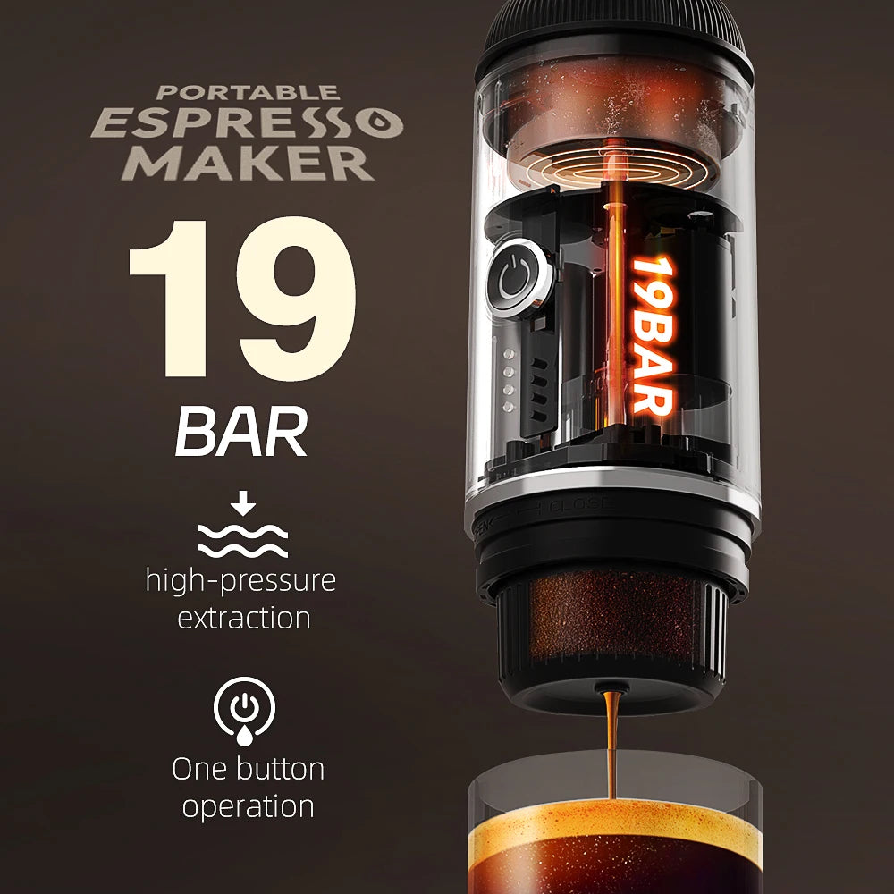Cafelffe Outdoor Combination Wireless Electric portable espresso machine, Coffee Gift Giving Camping hiking Travel bag cafetera