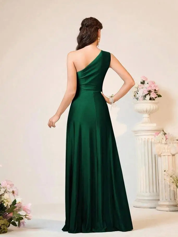 Women's Elegant Backless Evening Gown - European Style Banquet & Gala Dress
