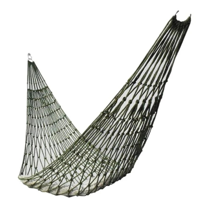 Portable Outdoor Sport Camping Hammock With Mesh Net For Garden Beach Yard Travel Hanging Bed