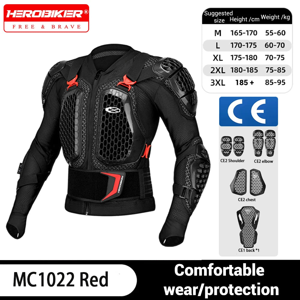 Motorcycle Jacket Men Women Armor Jacket Motocross Racing Body Protective Gear CE Certified Riding Protection
