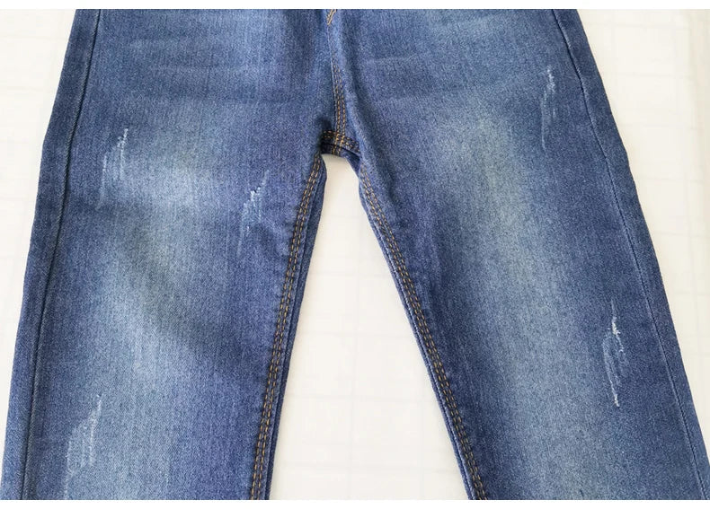 IENENS Boys' Slim Fit Straight Leg Jeans - Kids Denim Pants, Ages 5-13 Years