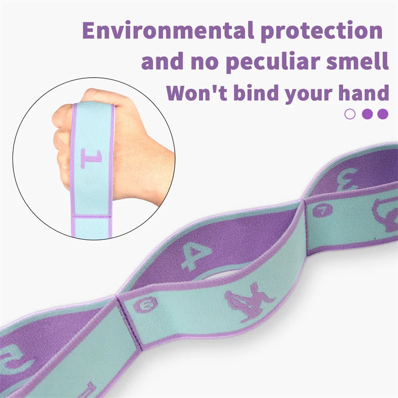 Yoga Resistance Band Elastic Stretching Belt Pilates Fitness Pull Strap Multi Functional Workout