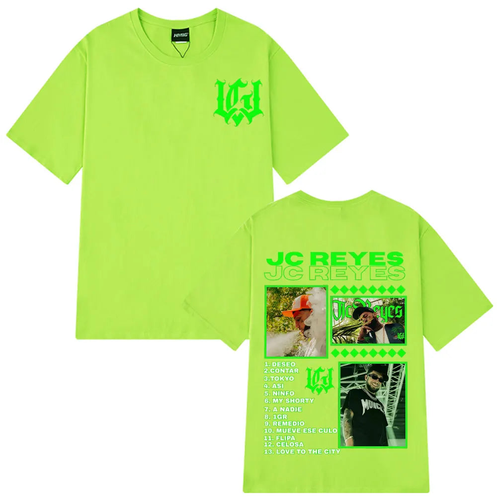 Rapper Jc Reyes Tour 2025 Graphic T Shirts Men Women Fashion T-shirts Cotton Casual Oversized Hip Hop Harajuku Streets T-shirts