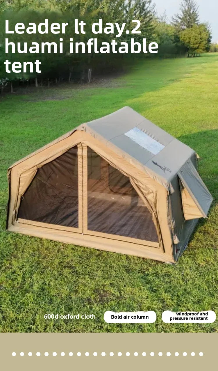 Inflatable Camping Air Tent Portable Outdoor Fabric Large High Quality House Tent 8 Point 2 Square Meters
