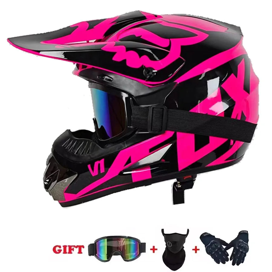 Motorcycle Helmet Youth Kids Child Full Helmet Children Helmets Motocross Casco Moto children Off-road Safety Protection DOT
