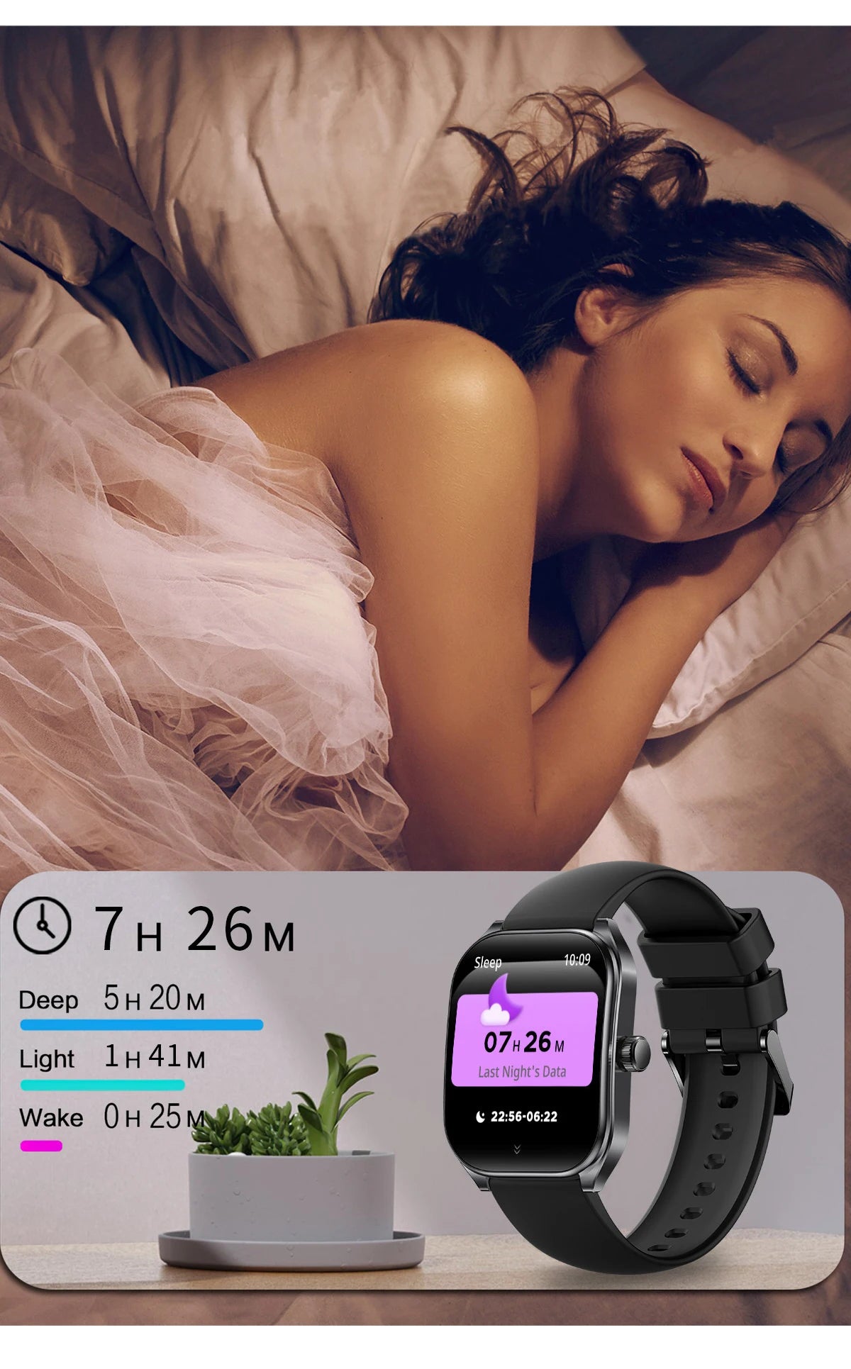 Smart Watch for Men – 2.01'' AMOLED Curved Screen, IP68 Waterproof, Bluetooth 5.3 Call, AI Voice Assistant Fitness Smartwatch