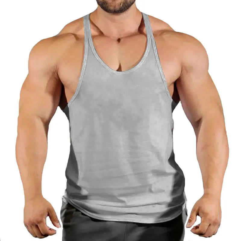 Top Gyms Men's Clothes Tank Vest Gym Shirt Undershirt Man Sportswear Bodybuilding Workout Vests Muscle Clothing Brand Fitness