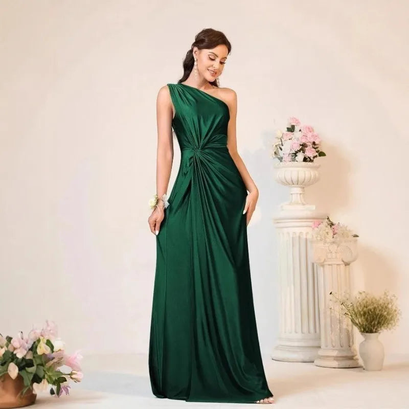 Women's Elegant Backless Evening Gown - European Style Banquet & Gala Dress