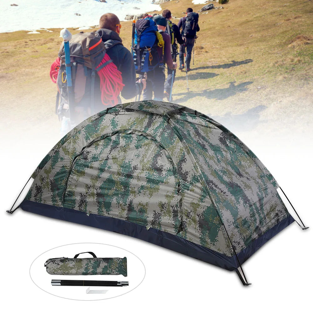 Outdoor Single Person Camping Fishing Tent Windproof Leisure Climbing Camouflage Tent