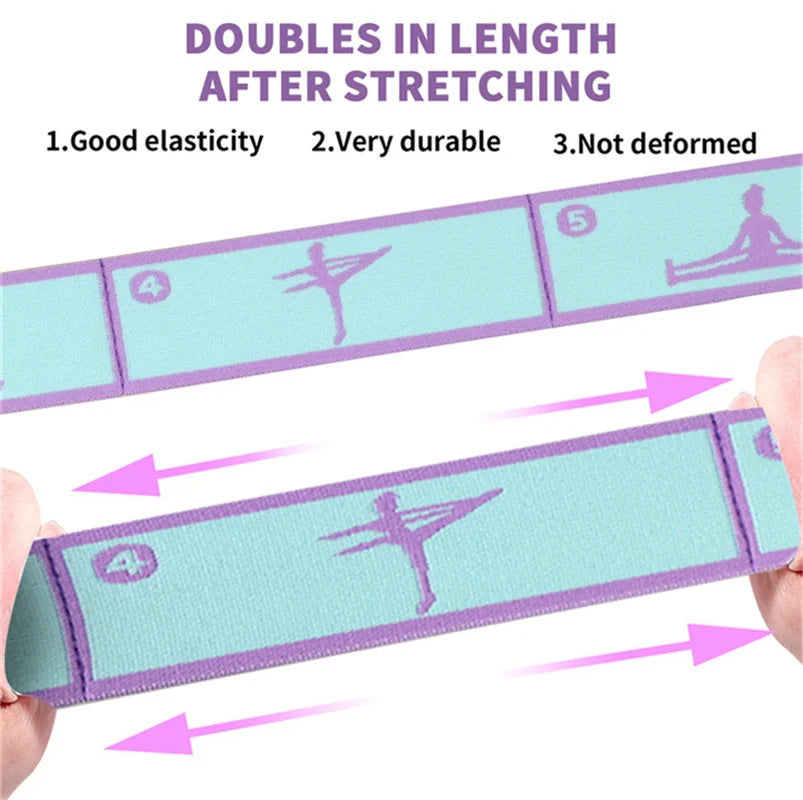 Yoga Resistance Band Elastic Stretching Belt Pilates Fitness Pull Strap Multi Functional Workout