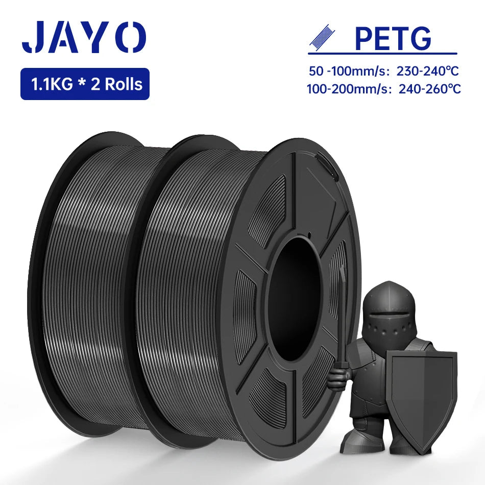 JAYO PETG/PLA/SILK/PLA Meta/PLA+/ABS 2Rolls 3D Printing Filament 1.75MM Children Creative Model Material For 3D Pen Filament - trendingshoping.com