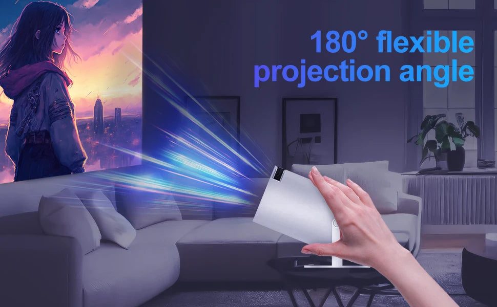 Magcubic HY300 Pro Projector 290ANSI Native 720P Wireless Screen Mirroring System Dual Band WiFi Hi-chip A3100 for Home Theater - trendingshoping.com
