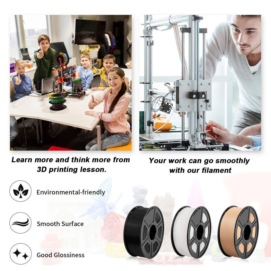 SUNLU 3D Printer Filament 1.75mm PLA and Other Material Options