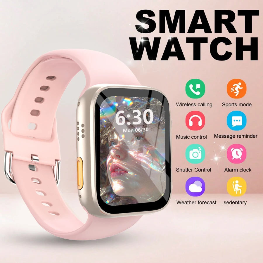 Smart Watch with 2.01'' HD Display – Wireless Calling, Message Notifications, Fitness Tracking, Music Control for Men & Women
