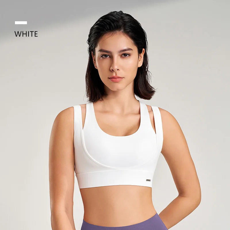 Women’s Sports Top Gym Tank Supportive Sports Bra High Elasticity Fitness Crop Top