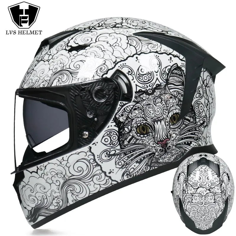 Motorcycle Scooter Full Face Helmet Modular Riding Safety Helmet