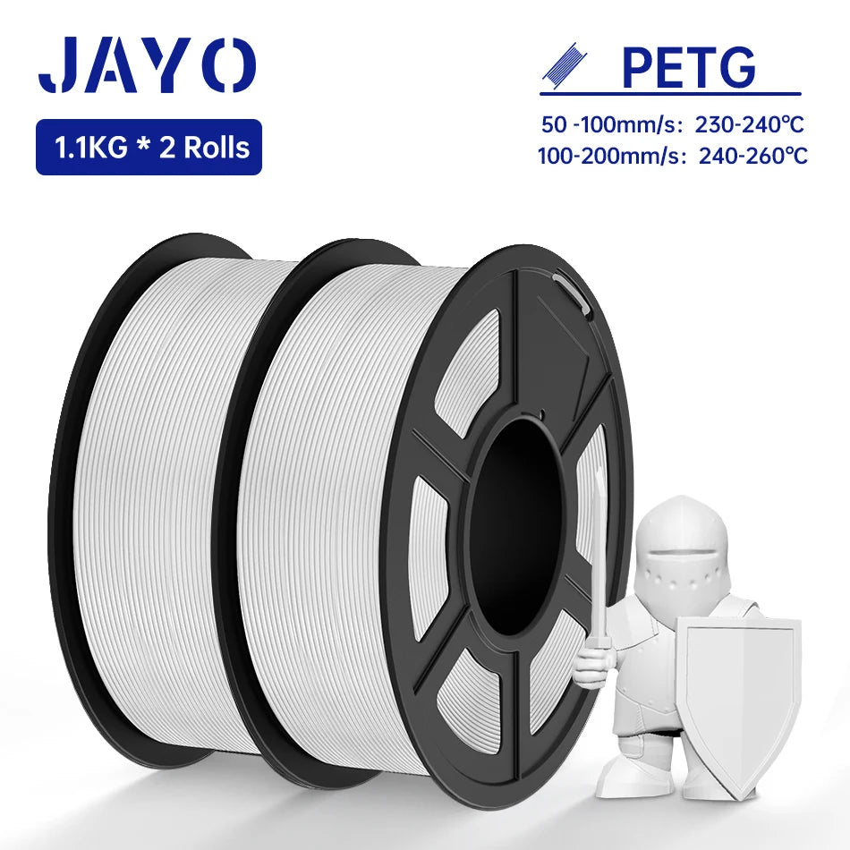 JAYO PETG/PLA/SILK/PLA Meta/PLA+/ABS 2Rolls 3D Printing Filament 1.75MM Children Creative Model Material For 3D Pen Filament - trendingshoping.com
