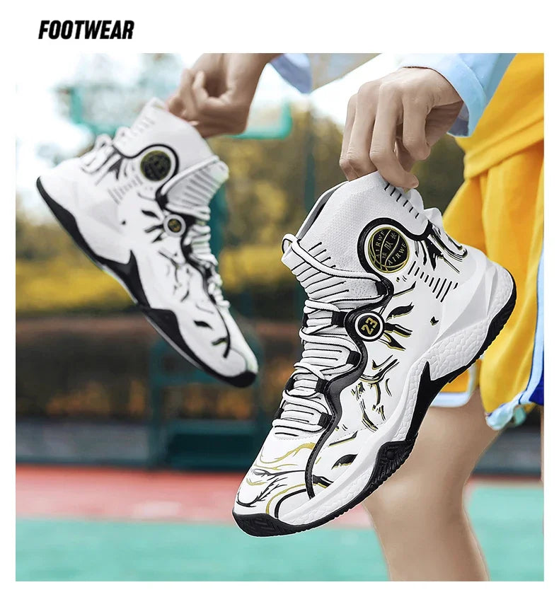 2025 Men’s Basketball Sneakers | Anti-Skid Cushioning Sports Shoes for Training & Casual Wear