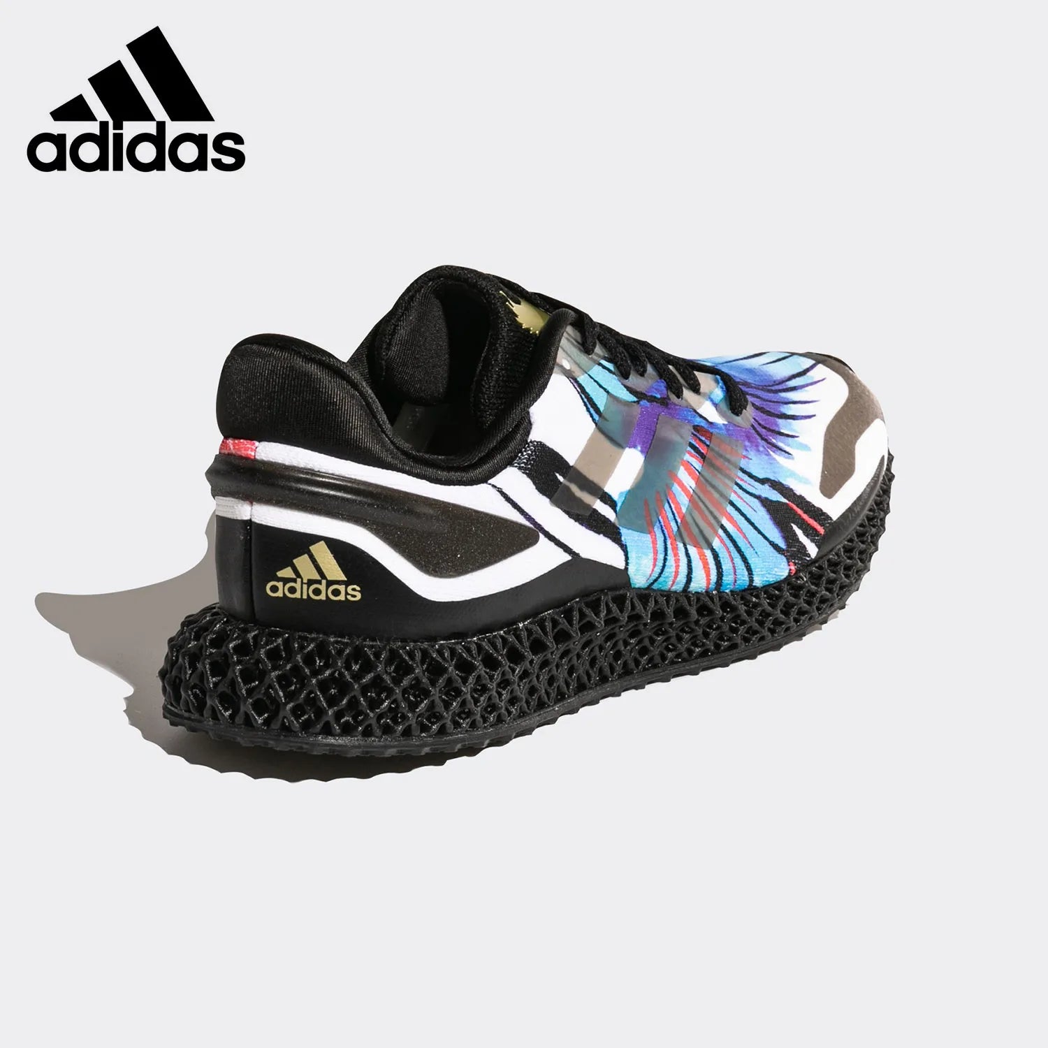 Unisex 3D-Printed Lattice Midsole Running Shoes - Digital Light Synthesis Athletic Sneakers - FV5278 - Black