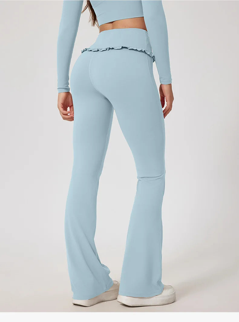 Women's Sportswear Yoga Set 2PCS Gym Clothes Yoga Suits For Women Fitness Set Tracksuits Yoga Long Sleeve Gym Flared Leggings