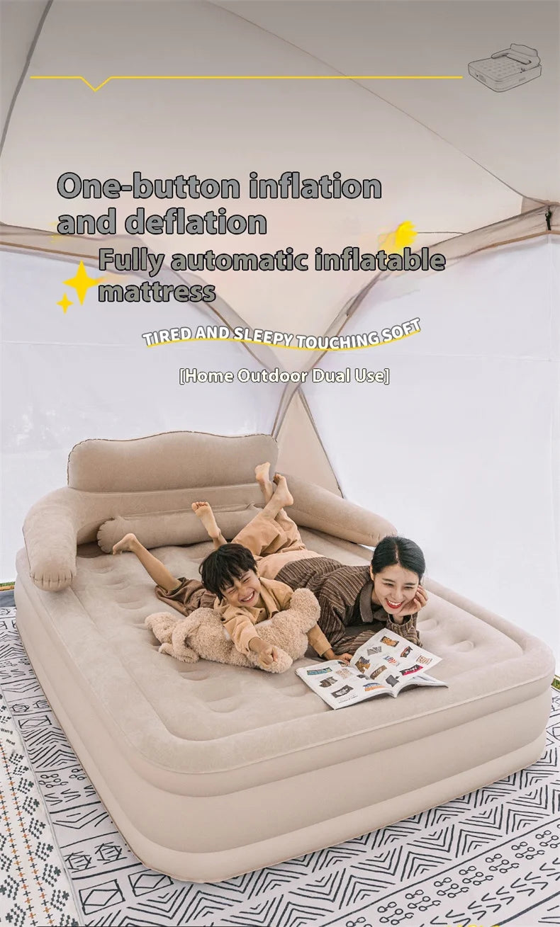 Lohascamping Large Inflatable Camping Air Tent For 4 To 5 People Family Hiking Outdoor Dome Shelter