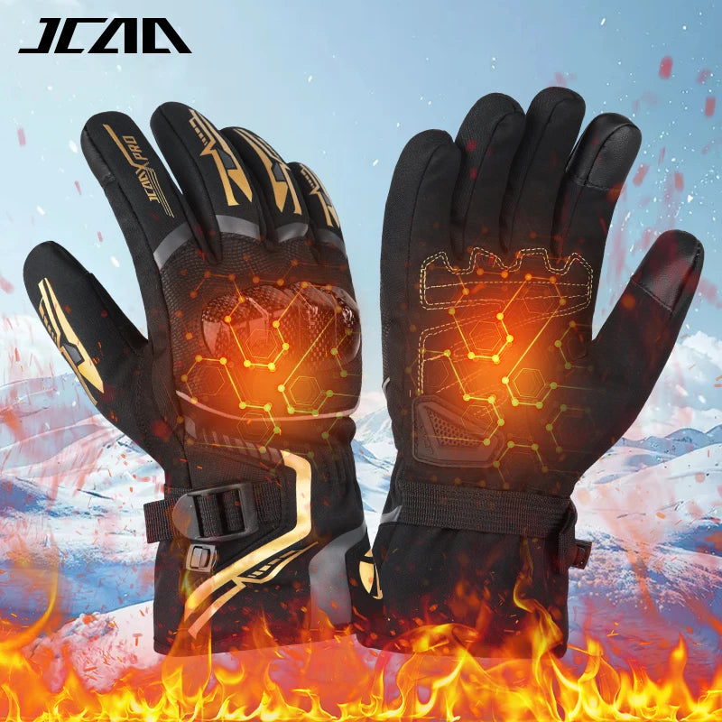 Warm Winter Riding Gloves Waterproof Thickened Insulation & Hard Knuckle Protection | Motorcycle & Bike Gloves (Great Present)