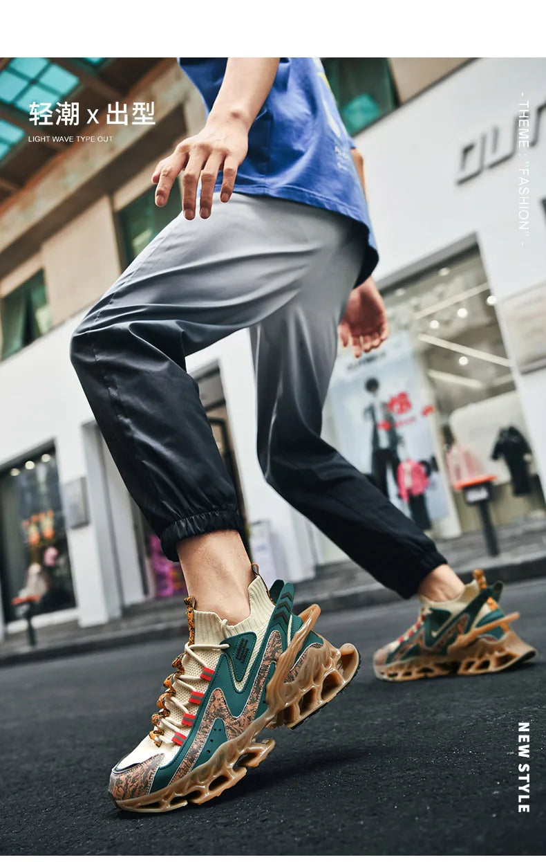 Elite Racer Series - Luxury Breathable Performance Sneakers - Men's Urban Fashion Trainer - SKU-CODE