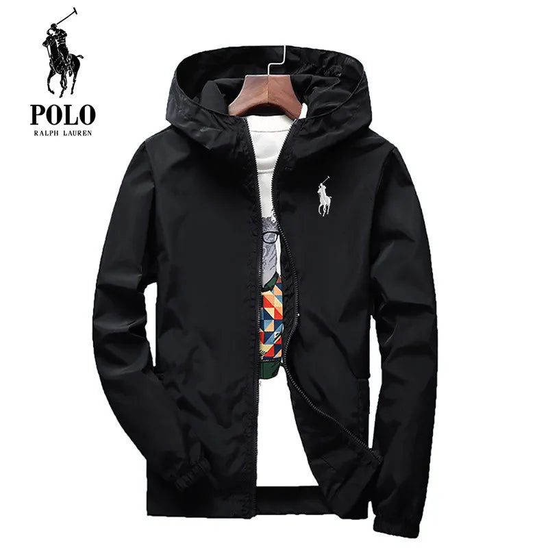 Men's Waterproof Hiking Jacket - Lightweight Hooded Sun Protection Windbreaker for Fishing, Running & Outdoor Sports