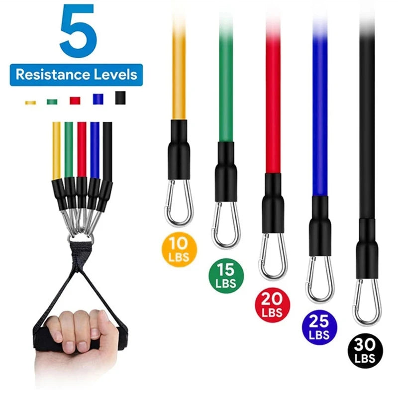 Exercise Resistance Bands Set for Strength Training at Home